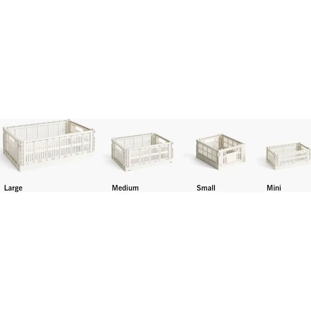 HAY Off White Large Recycled Polypropylene Stackable Colour Crate